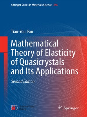 cover image of Mathematical Theory of Elasticity of Quasicrystals and Its Applications